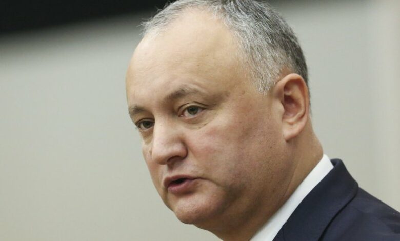 Арестуваха бившия президент на Молдова Игор Додон