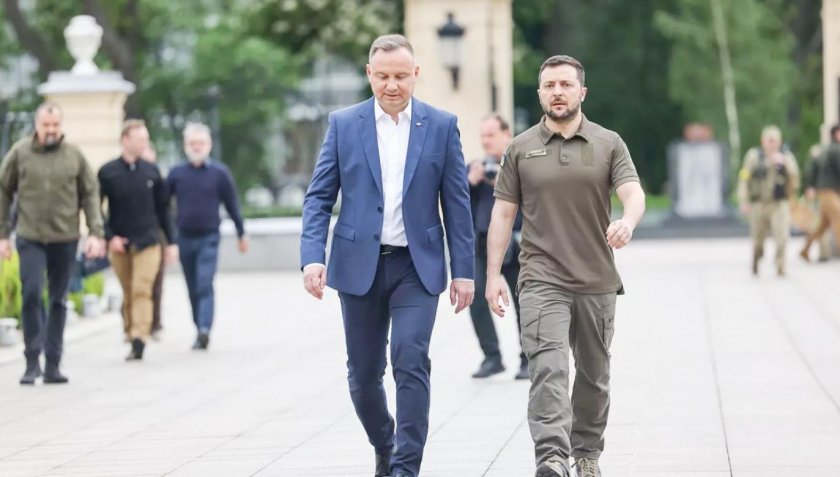 Анджей Дуда на среща със Зеленски в Киев