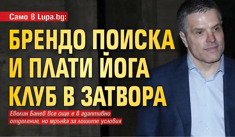 Само в Lupa.bg: Брендо поиска и плати йога клуб в затвора