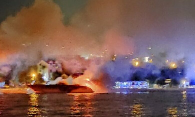 Първо в Lupa.bg: Опожарената българска яхта в Гърция е на мастит ДДС аферист