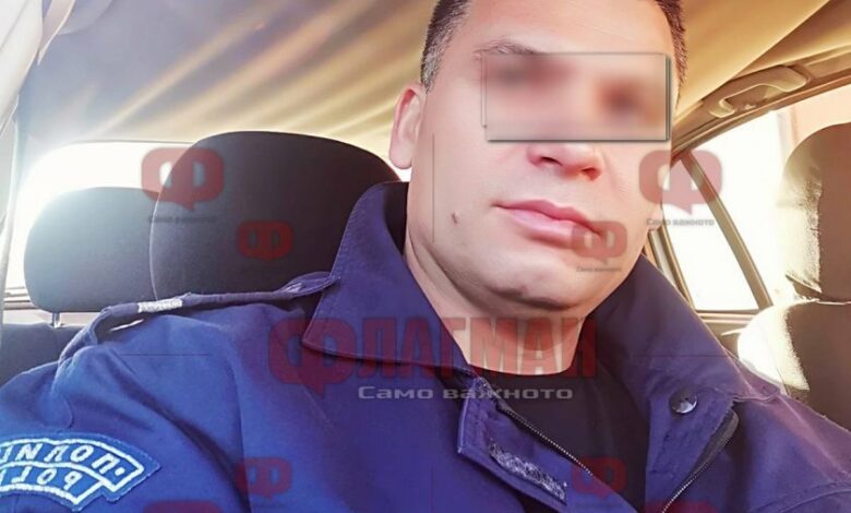 Ето го полицая Наско Чурека, задържан при акцията на жп гарата в Карнобат