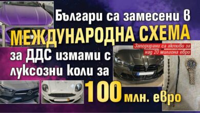 Българи са замесени в международна схема за ДДС измами с луксозни коли за 100 млн. евро