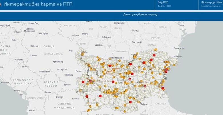 МВР с интерактивна карта на катастрофите