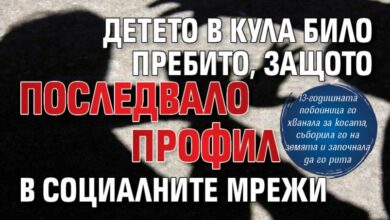 Детето в Кула било пребито, защото последвало профил в социалните мрежи