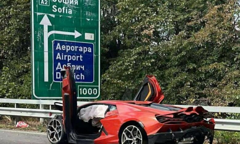 Тежка катастрофа с "Ламборгини" във Варна (снимки)