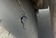 Вижте гумите на тир, спрян от движение по "Тракия"