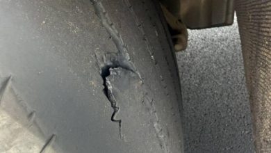 Вижте гумите на тир, спрян от движение по "Тракия"