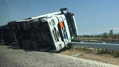 Дрогиран шофьор на камион се блъсна в мантинелата на АМ "Тракия" край Пловдив