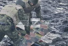 Ето падналия дрон в морето край Царево (СНИМКИ)