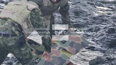 Ето падналия дрон в морето край Царево (СНИМКИ)