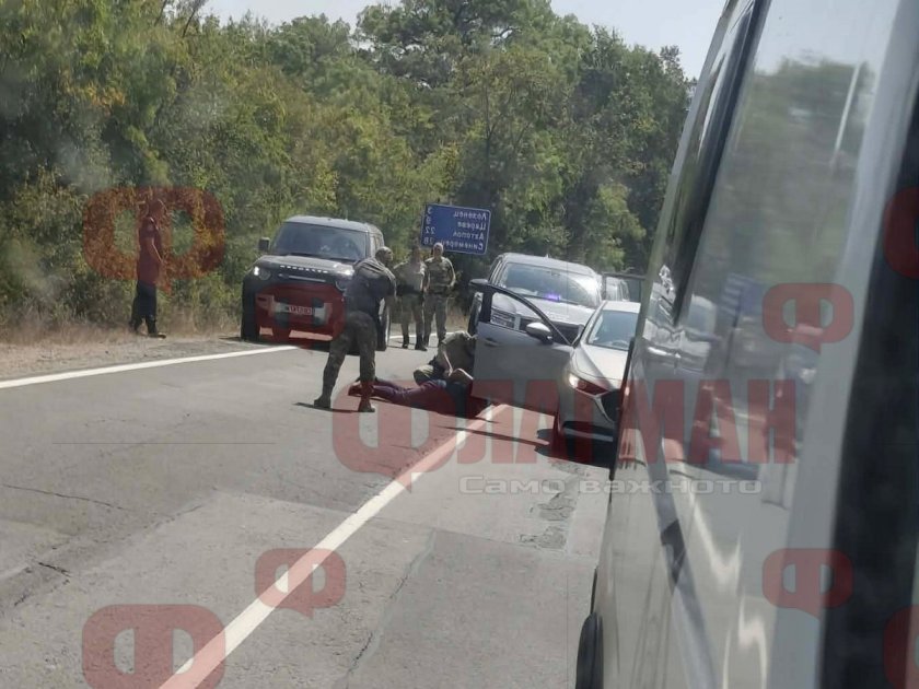 Зрелищен арест в Китен се оказа учение на Гранична полиция (СНИМКА)